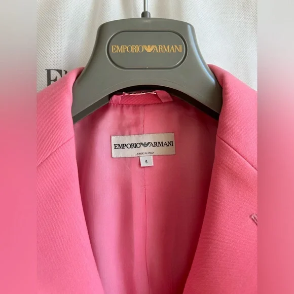 Emporio Armani Vintage Skirt Suit Wool Polyester Mix - Picture 2 of 14